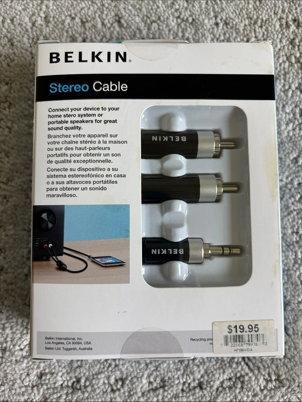 Belkin Universal Stereo Cable to 3.5mm Jack - 7 Feet Long